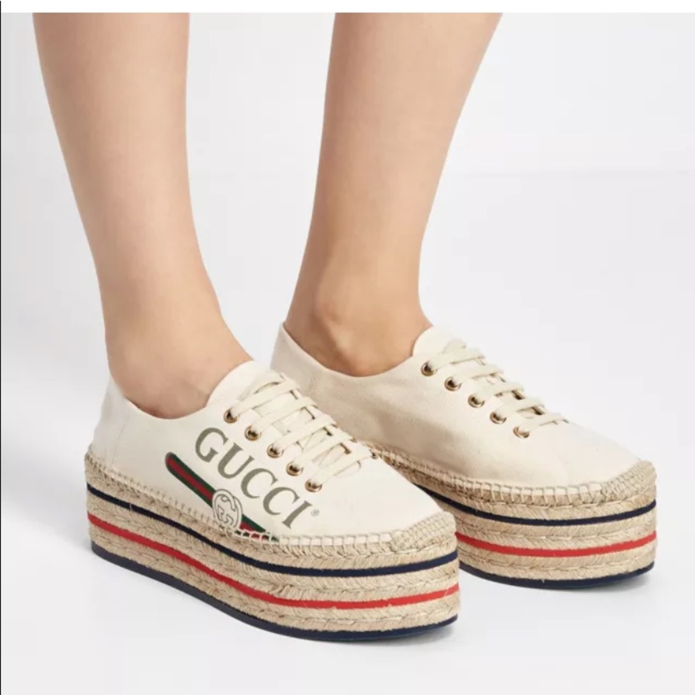 GUCCI PLATFORM SNEAKERS SIZE 10.5
